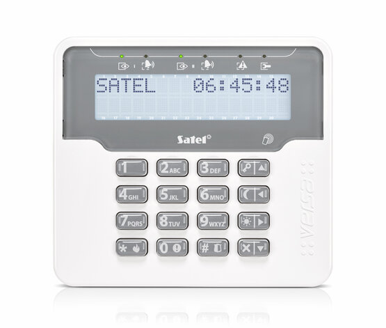 SATEL VERSA-LCDR-WH LCD klávesnica pre ústredne
